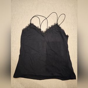 Express Medium Black Tank Top